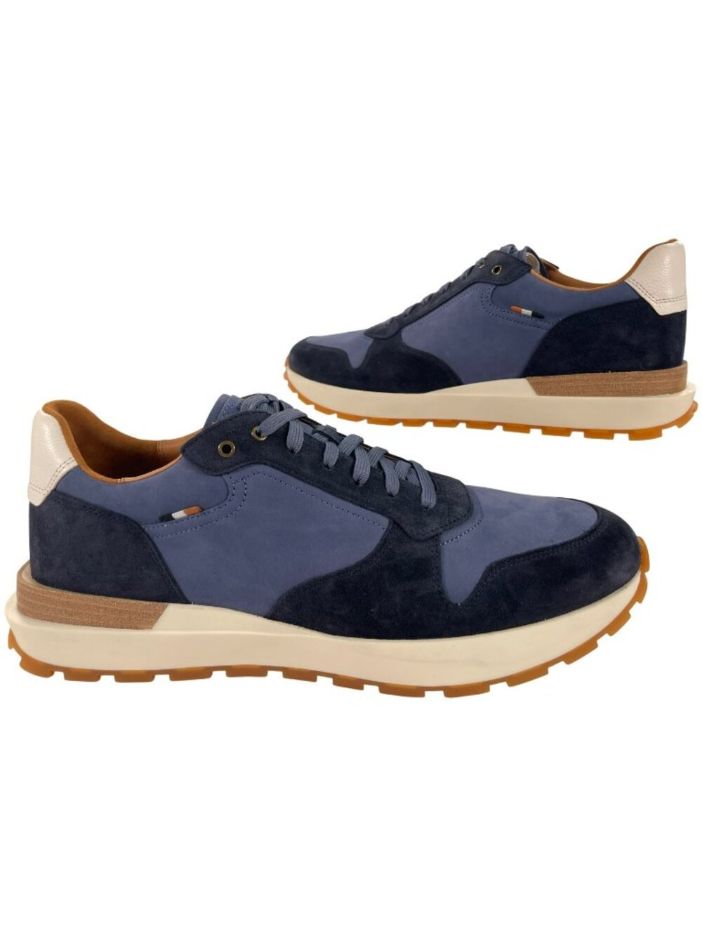 Allen Edmonds Lionel Mens Navy Suede Leather Sneakers Casual Shoes Size 14 D